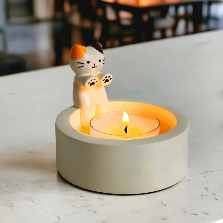 Cute Cat Candle Holder | Bowlift