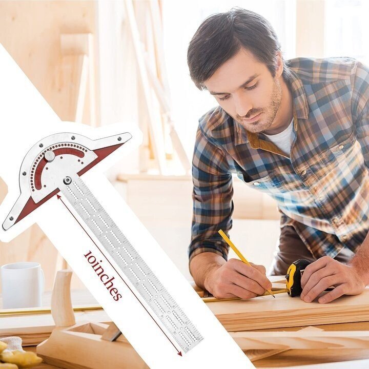 BowLift | Ultra Precision Marking Ruler Square T Type Woodworking Scriber Measuring Tool