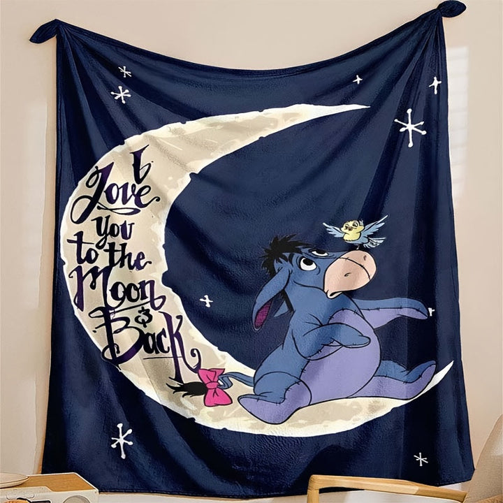 BowLift | Soft fleece blanket with Eeyore design - Available in multiple sizes for all seasons