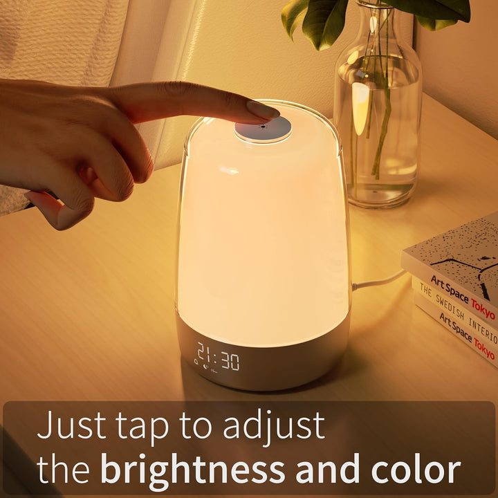 BowLift | Aurora Wake-Up Light with Natural Sounds – Gentle Sunrise Alarm Clock for a Refreshing Start