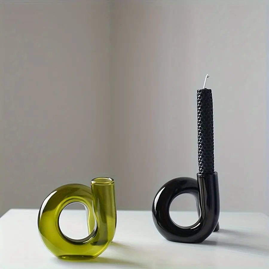 BowLift | TimelessGlow - Pedestal Glass Vase