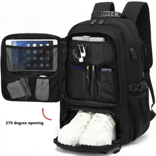 BowLift | Tech Trek Pro 50-80L – The Ultimate Backpack with USB Charging Port | Durable & Spacious