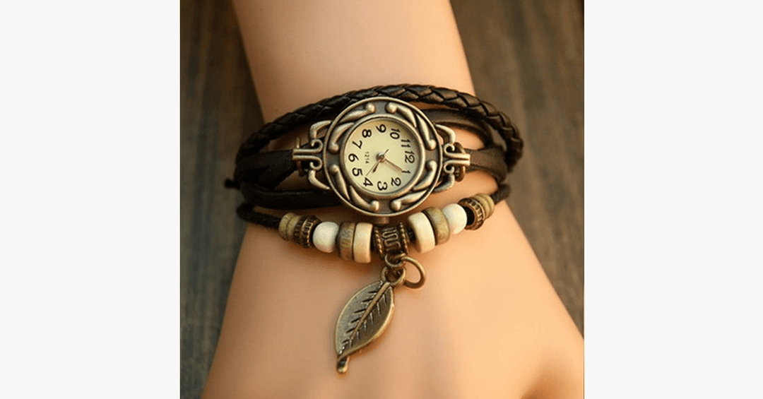 BowLift | The Boho-Chic Leaf Vintage Watch