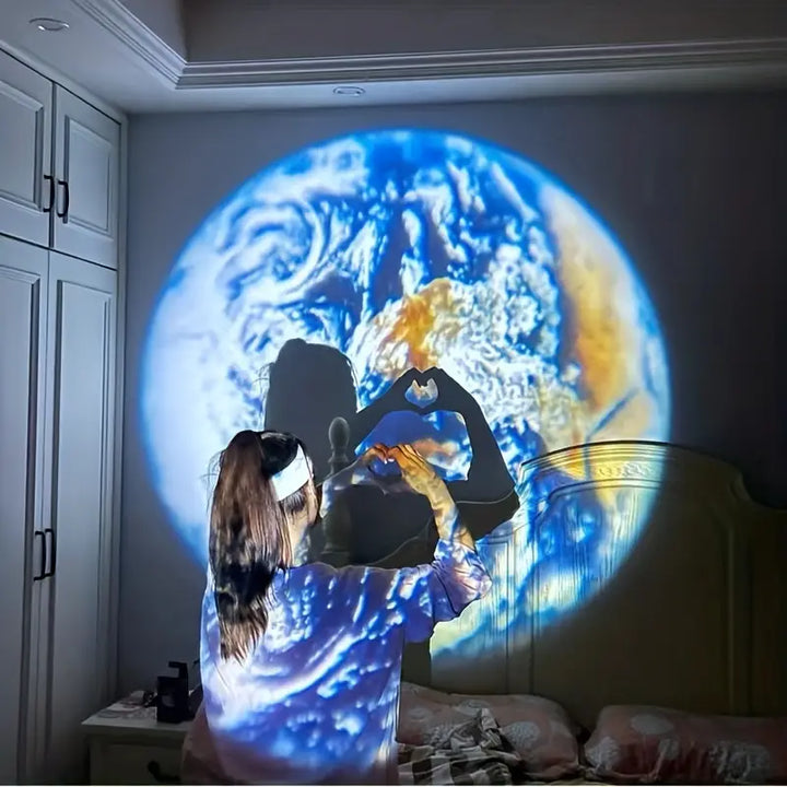 BowLift | Projection lamp Earth and Moon – Atmospheric ceiling lighting for your home