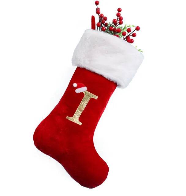 Christmas Stocking Pendant with Letter Detail