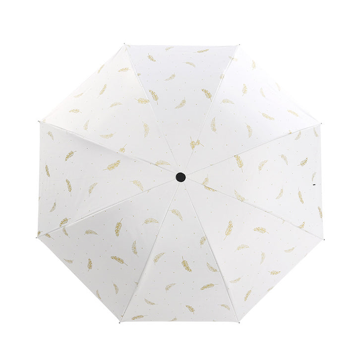 Ladies Automatic Folding Umbrella with Elegant Spring Design Bowlift