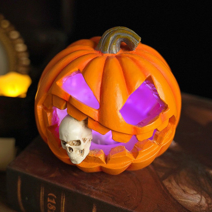 BowLift | Spooky Realistic Jack O'Lantern Halloween Decoration | Skull Prop