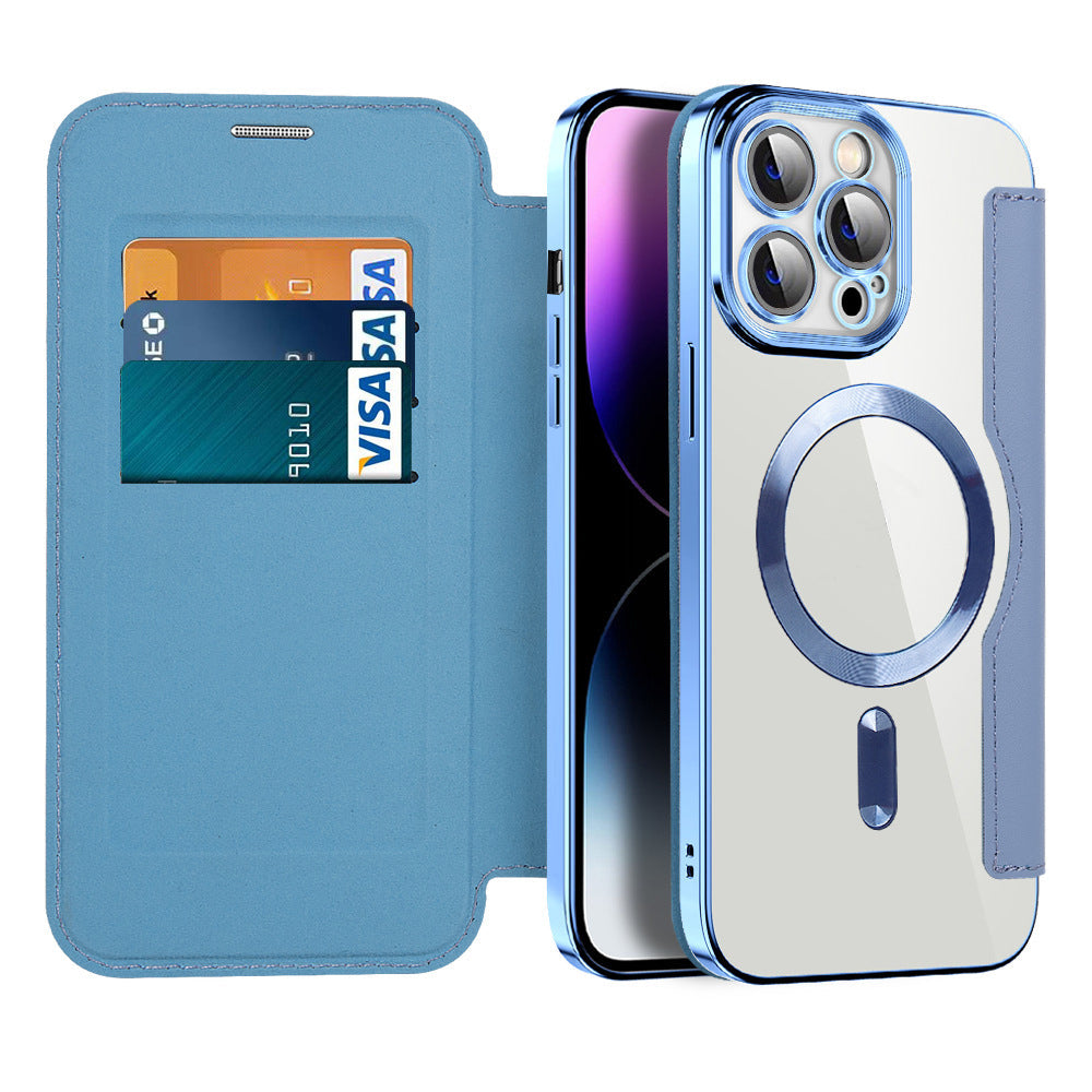 Magnetic Flip Phone Case | Card Slot & Shockproof Protection | Multiple Colors