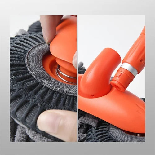 Retractable double-layer car wash brush Bowlift