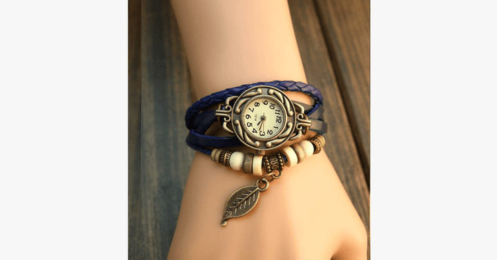 BowLift | The Boho-Chic Leaf Vintage Watch