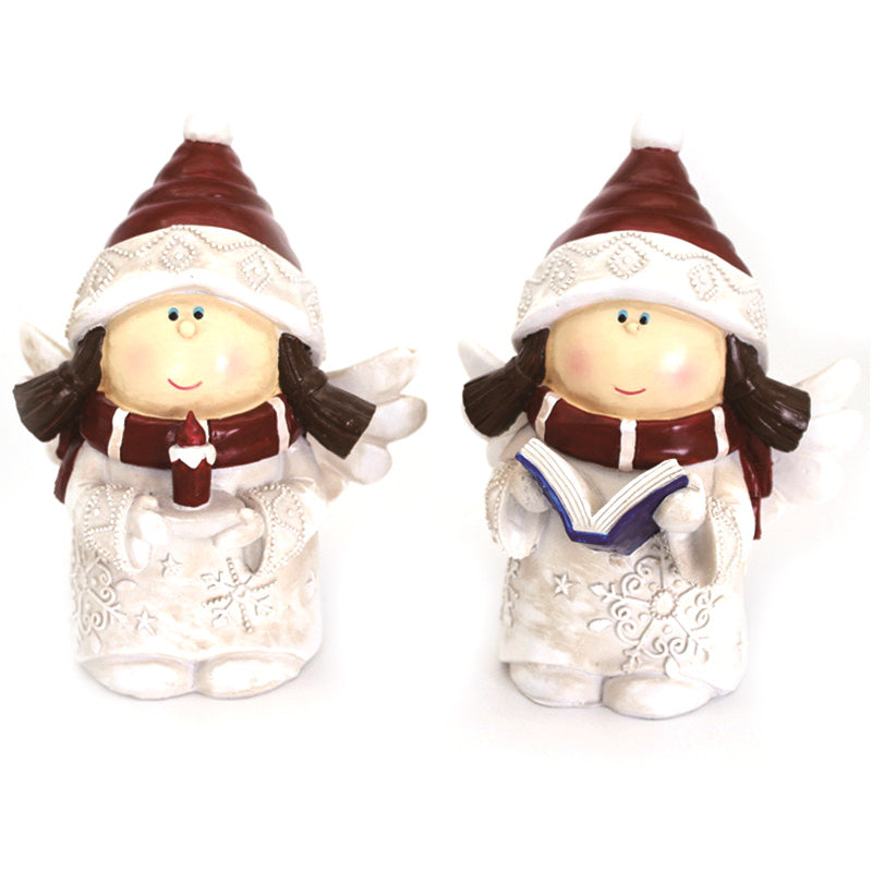 Festive Angel Figurine Set