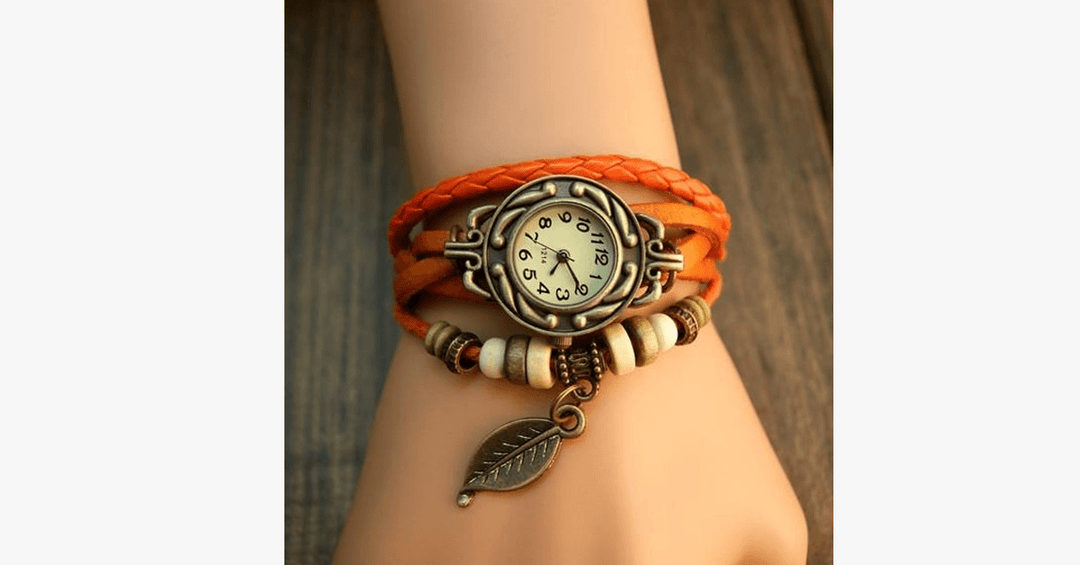 BowLift | The Boho-Chic Leaf Vintage Watch
