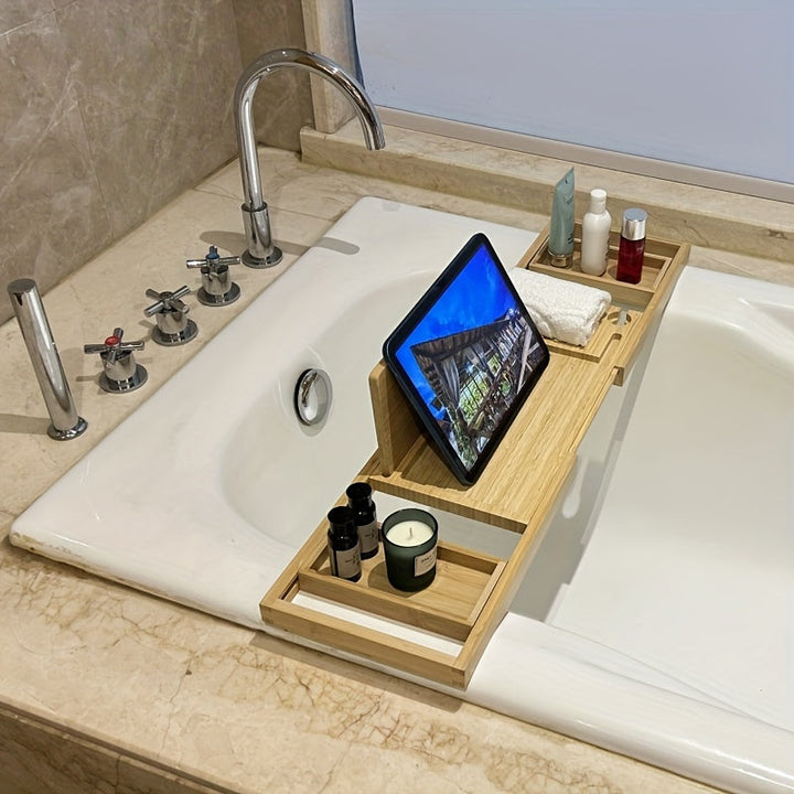 BowLift | Bamboo Bathtub Tray - For Ultimate Relaxation