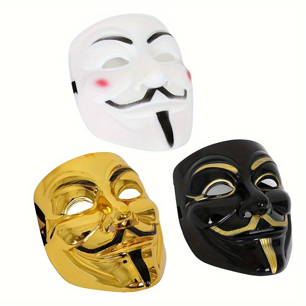 BowLift | Men’s Full Face Plastic Halloween Mask | Anonymous Cosplay