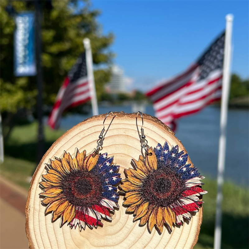 BowLift | Sunflower Flag Earrings