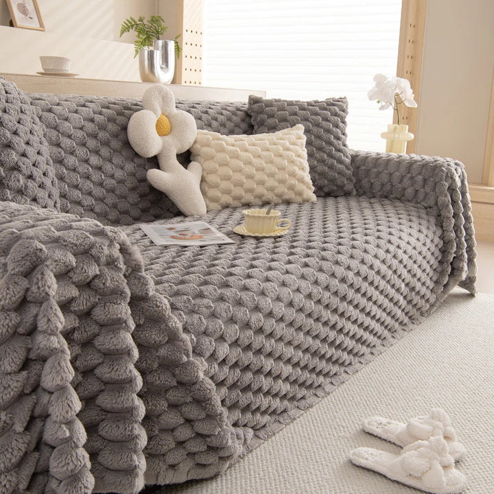 BowLift | Tufted Rabbit Faux Sofa Cover