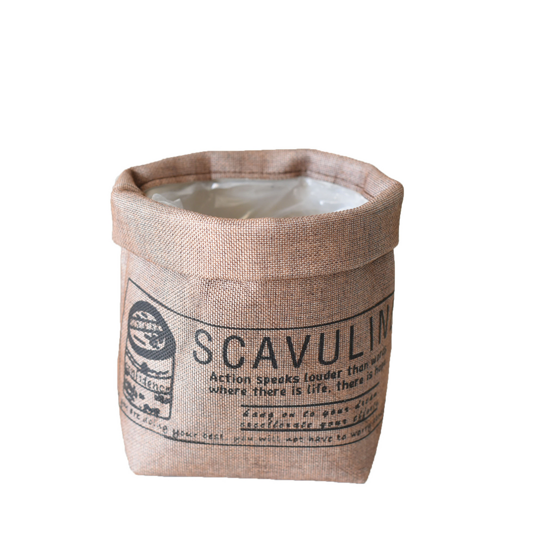 BowLift | Decorative fabric plant pot with print – Versatile storage pot for plants and decor