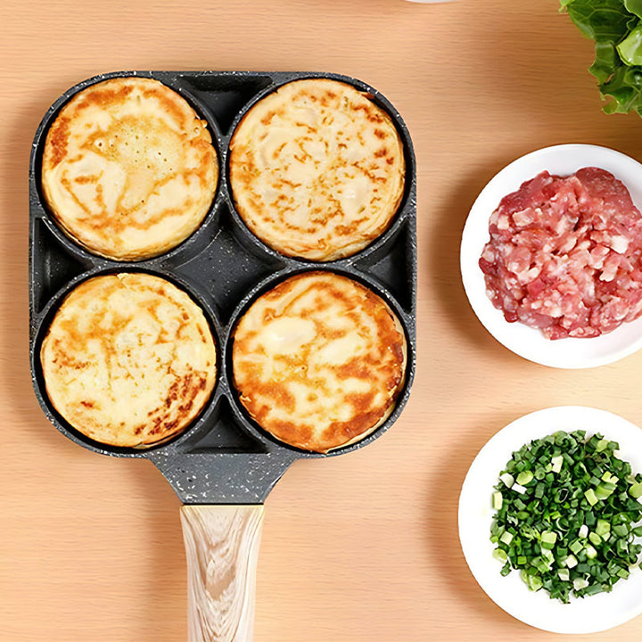 BowLift | Four-hole egg pan, breakfast omelette household frying pan non-stick pan
