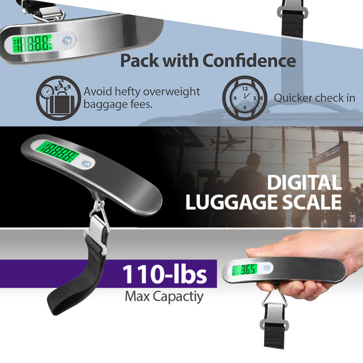 Digital Luggage Scale - Avoid Unexpected Baggage Fees Easily Bowlift