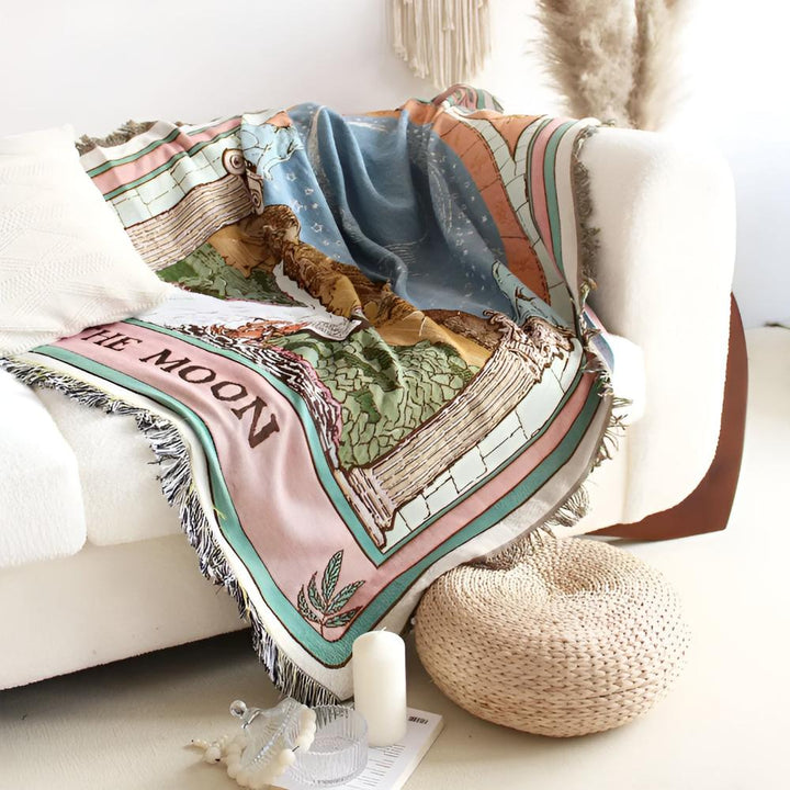 BowLift | Moon Tarot Tapestry Blanket
