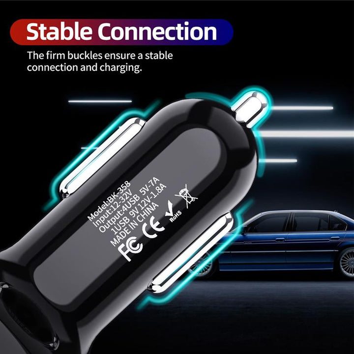 BowLift | 4 Ports USB Car Charger Fast Charging