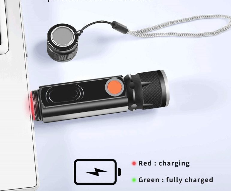 BowLift | USB Rechargeable Magnetic Flashlight – LED Emergency Light with Magnet and Carry Strap