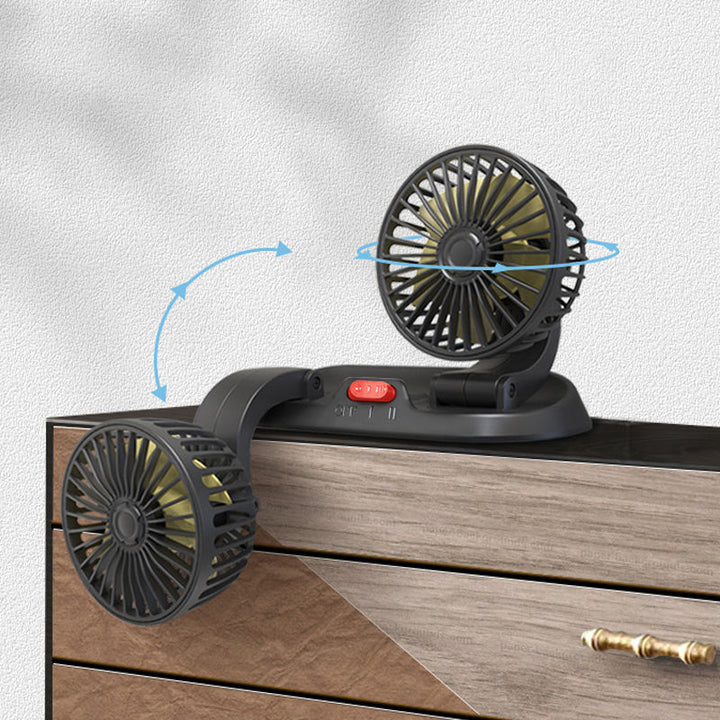 BowLift | Dual Head Car Auto Cooling Air Circulator Fan