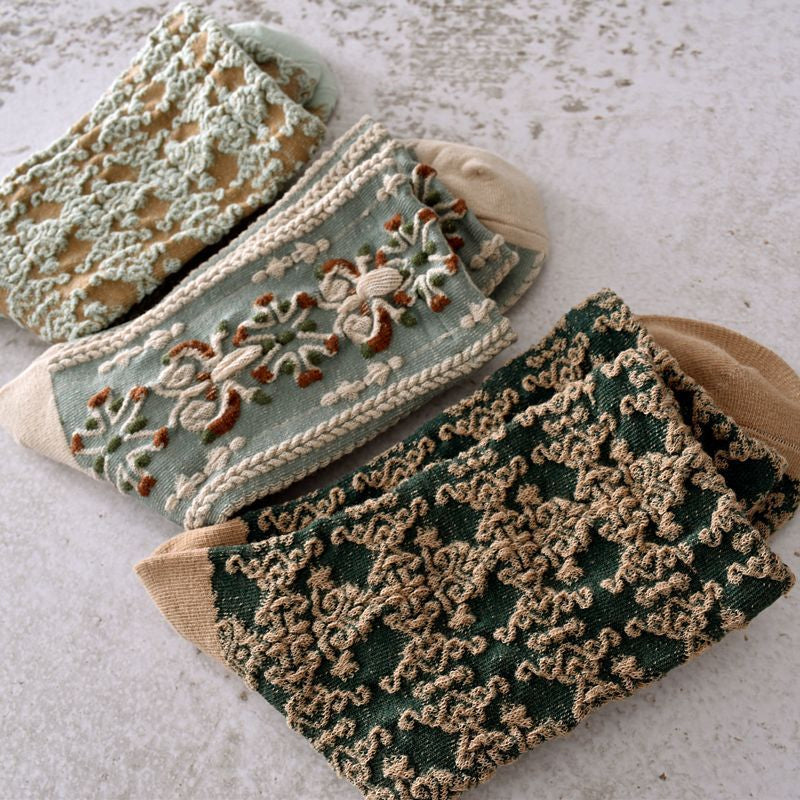 BowLift | Women's Floral Cotton Socks