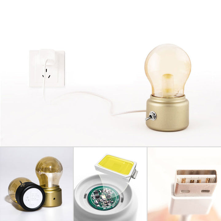 BowLift | Vintage LED Bulb Shape Mini Lamp