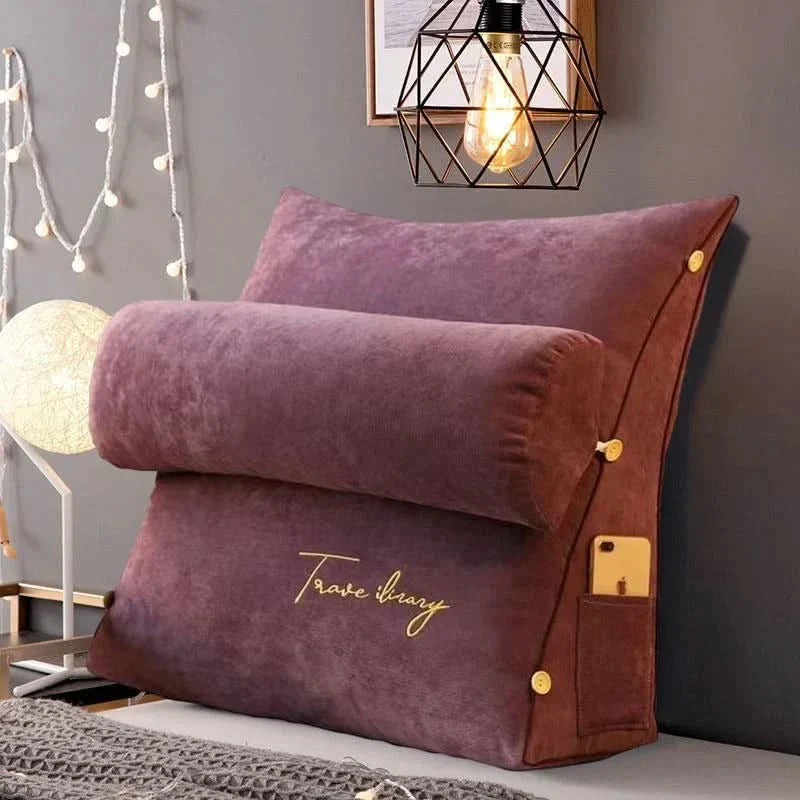 BowLift | Wedge Back Support Pillow with Neck Roll