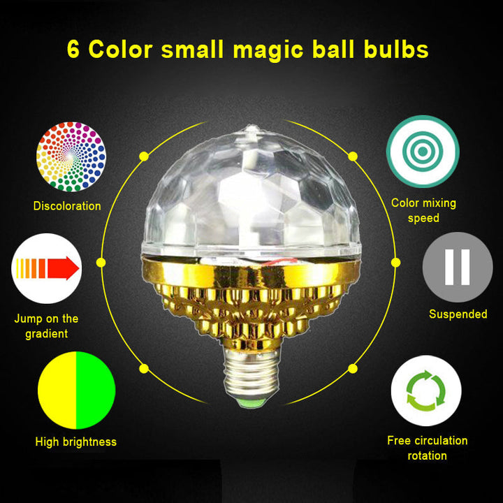 BowLift | LED Disco Ball Colorful Rotating Lightbulb