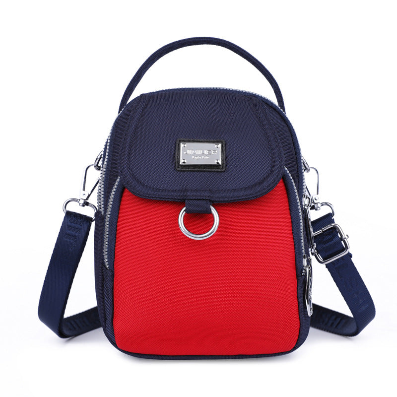 Water-Resistant Crossbody Phone Bag with Multiple Pockets and Adjustable Strap