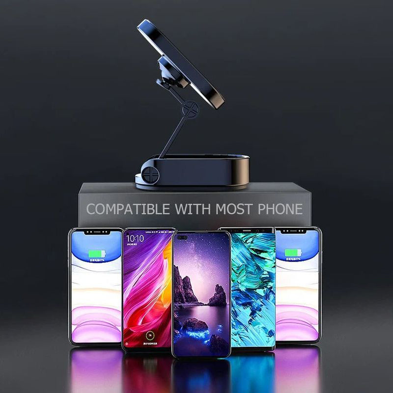 BowLift | Alloy Folding Magnetic Car Phone Holder