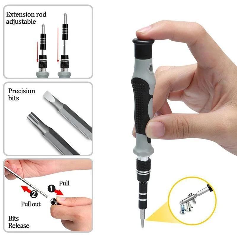 BowLift | Multi-Functional Extra Hard 115 in 1 Screwdriver Set