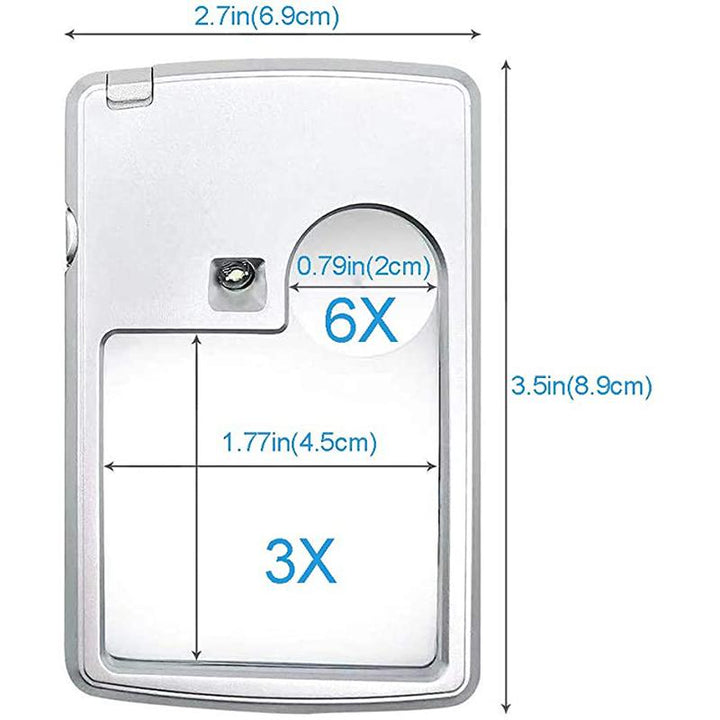 BowLift | LED Card Type Magnifier For Reading