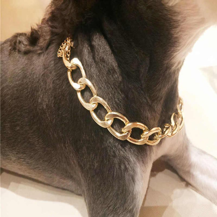 BowLift | Pet Jewelry Thick Gold Chain Collar