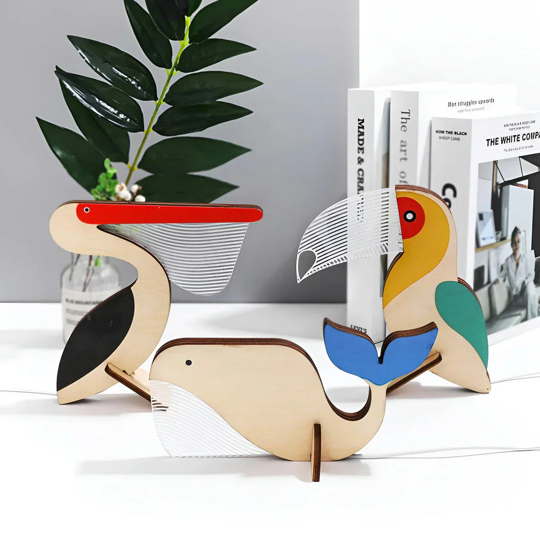 BowLift | Animal Figure Table Lamp Made of Wood