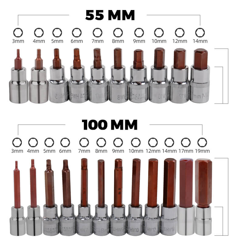BowLift | Hexagon twelve point screwdriver socket head