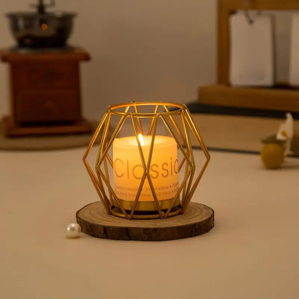 BowLift | Wireframe Sleek Iron Candle Holder
