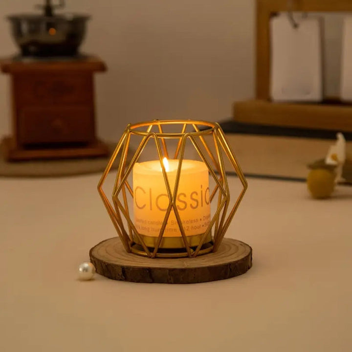 BowLift | Wireframe Sleek Iron Candle Holder