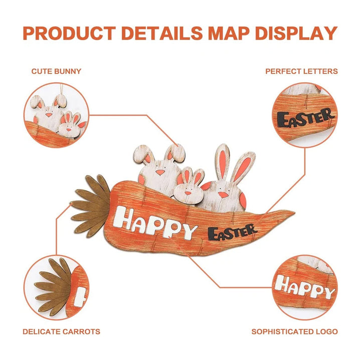 BowLift | Easter Happy Sign Decoration