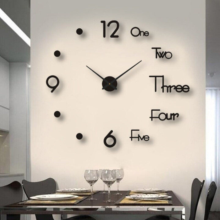 BowLift | Wall Clock Large Modern Home Decor Style