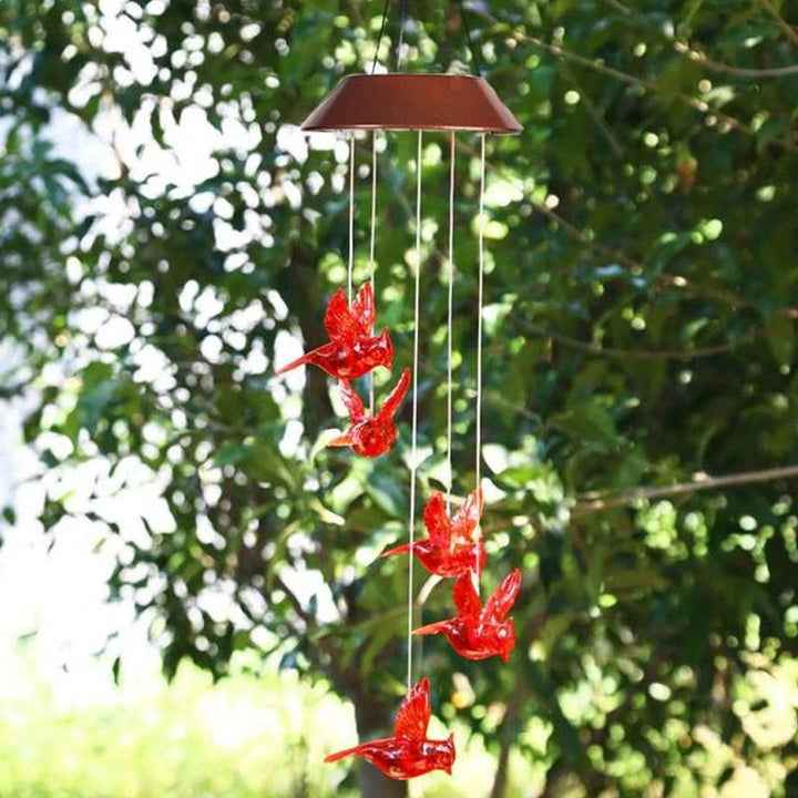 BowLift | Red Bird Wind Chime Light
