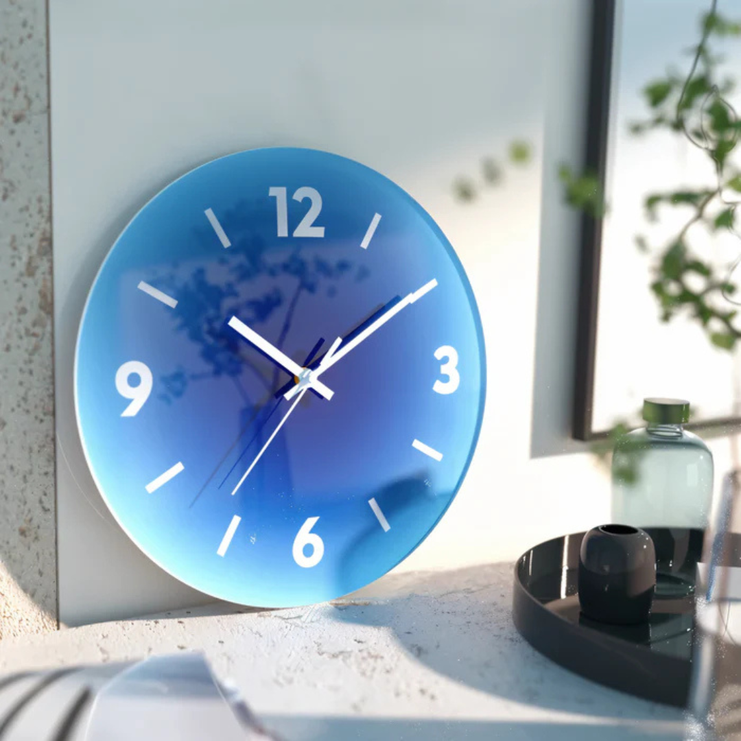 BowLift | Decorative Glass Clock for Modern Interiors