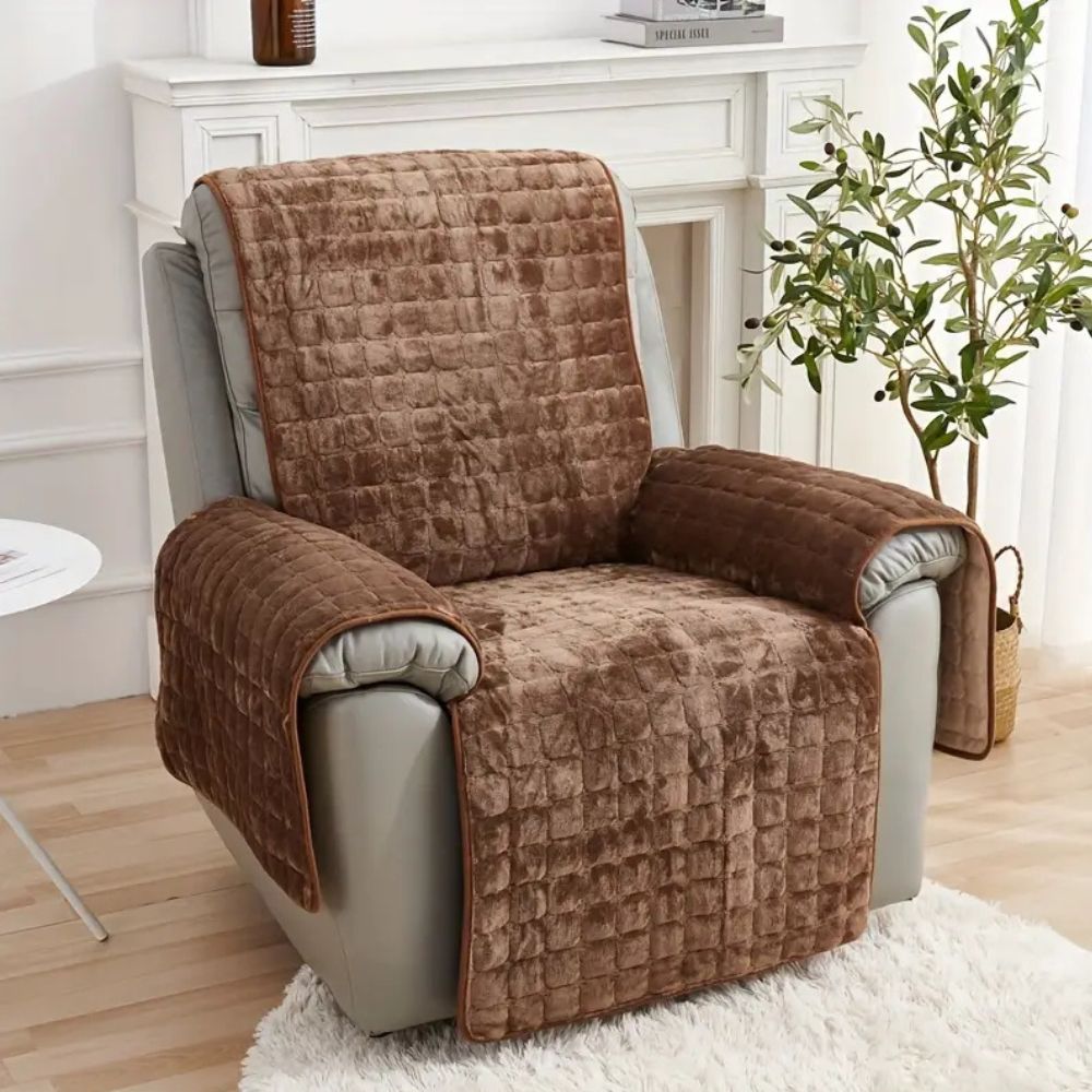 BowLift | Velvet Grid Recliner Cover