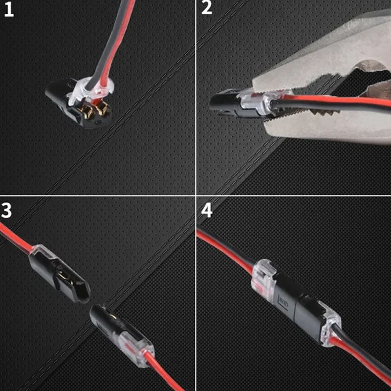 Double-wire Push-in Connector with Locking Buckle | Bowlift