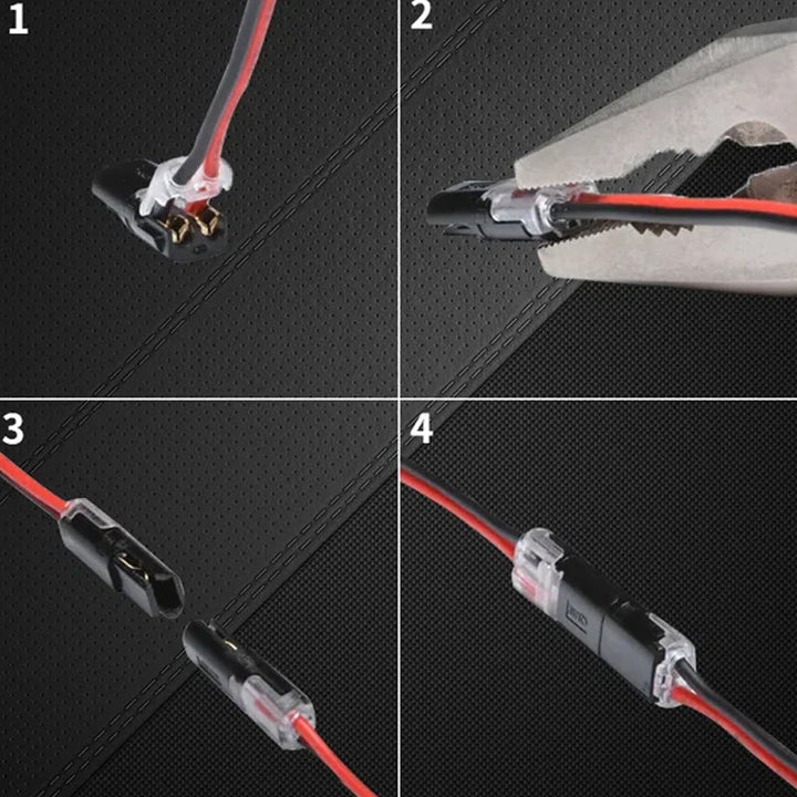 Double-wire Push-in Connector with Locking Buckle | Bowlift