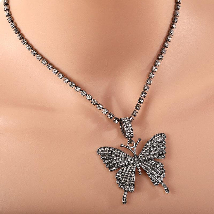 BowLift | Crystal Pave Butterfly Pendant Necklace