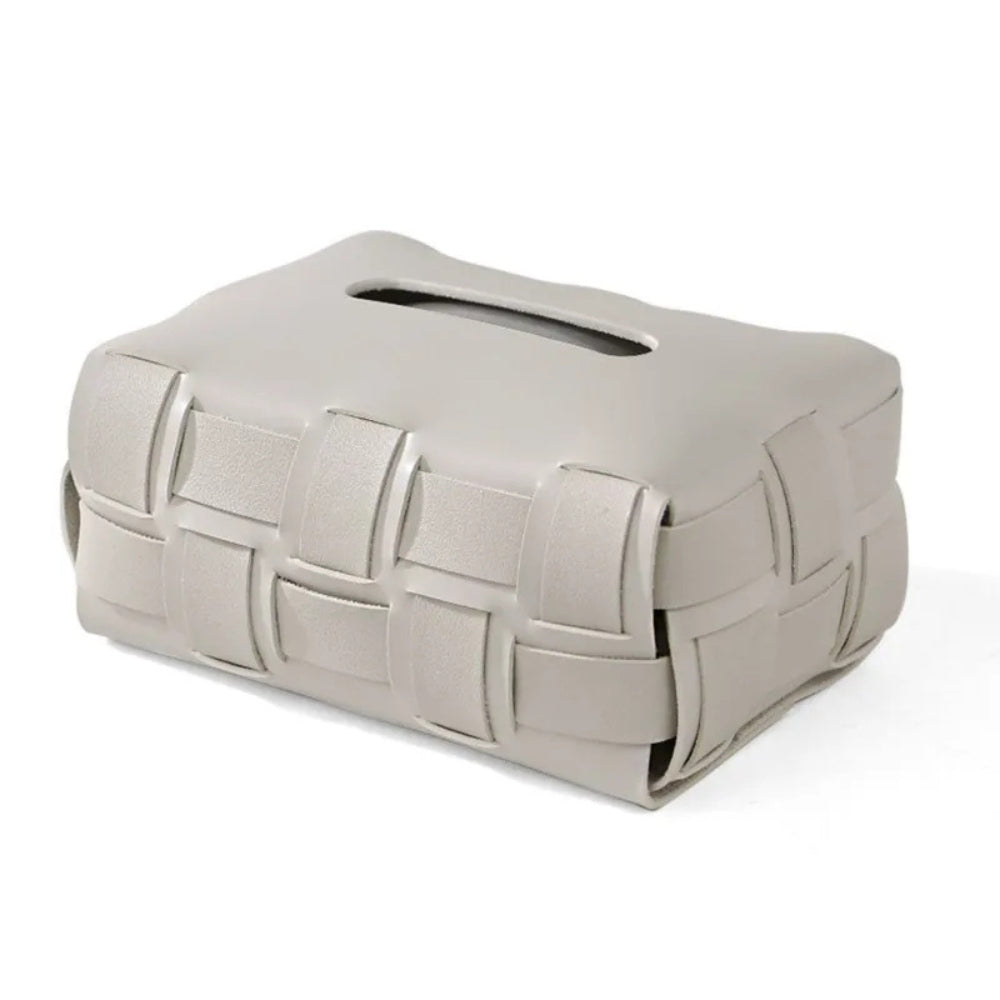 BowLift | Braided Vegan Leather Tissue Holder