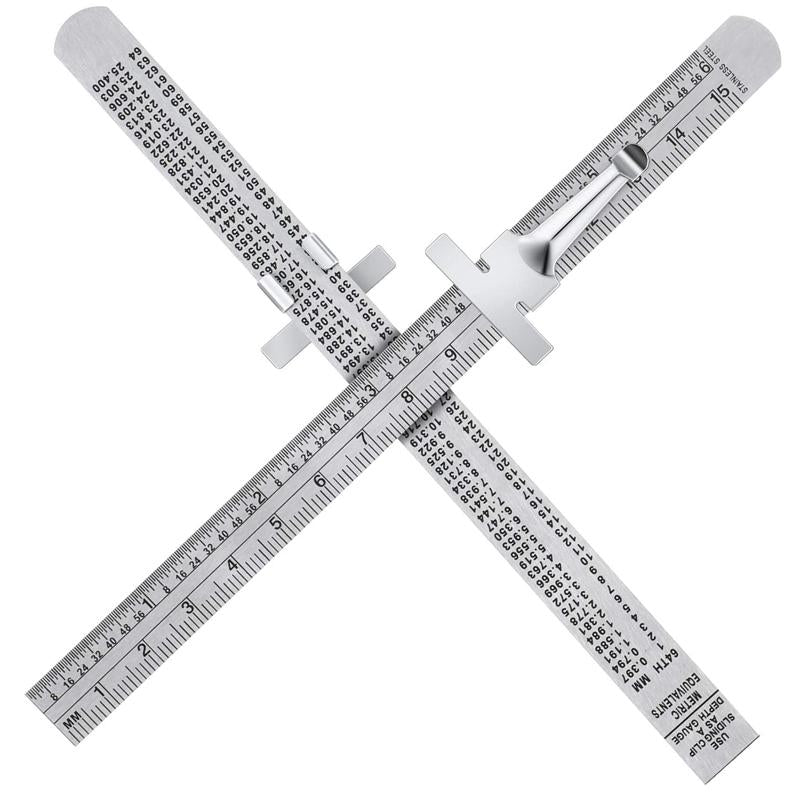 BowLift | Stainless Steel Ruler with Removable Clip